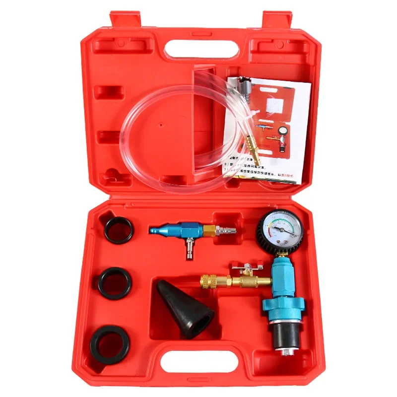 Coolant Vacuum Refill Kit Car Antifreeze Replacement Tool Filler Vacuum Coolant Refill Kit Radiator Coolant Vacuum Gauge Tool