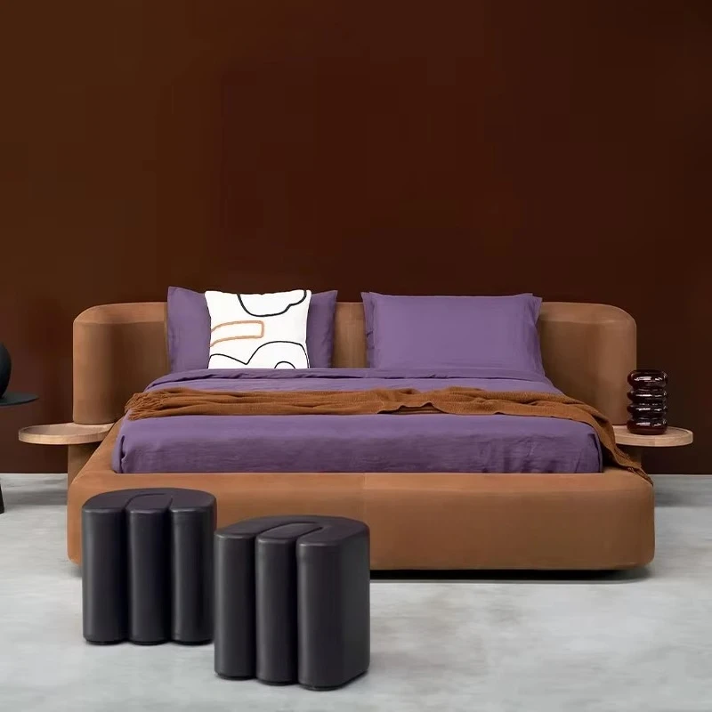 *Luxury High Velvet Headboard Button Tufted Super King Size Bed Bedroom Furniture Velvet Fabric Queen Wooden Frame Bed
