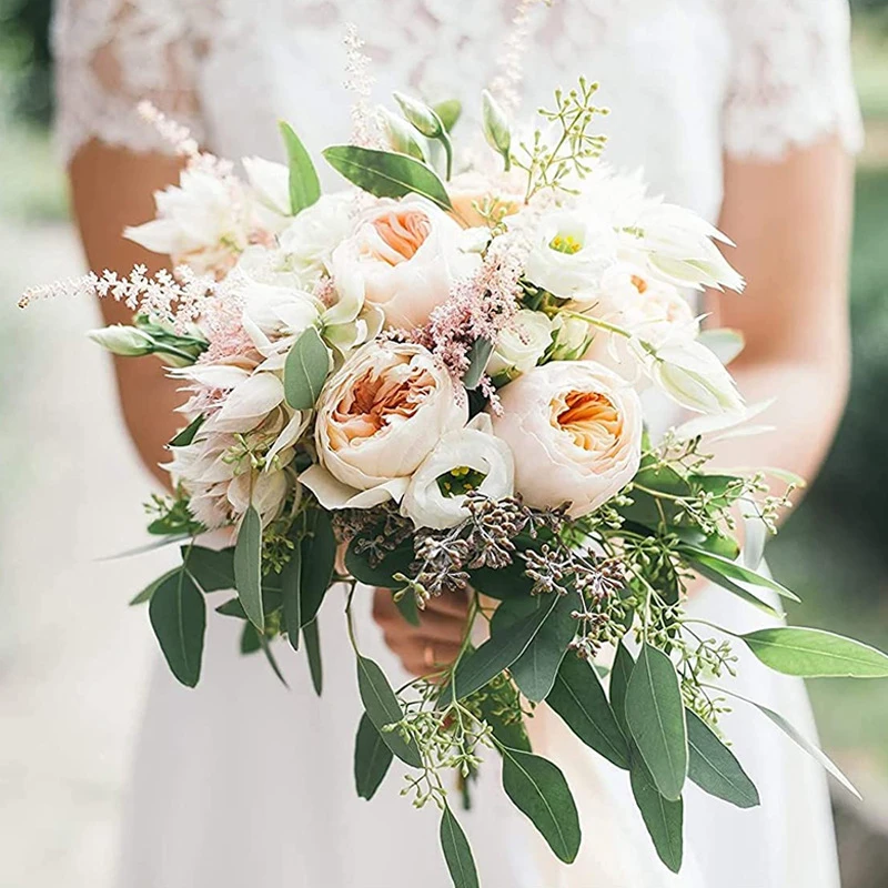 1/6 buah 18cm pengantin bunga pernikahan dekorasi buket busa pemegang DIY bunga pegangan dasar braket pasokan perlengkapan pesta