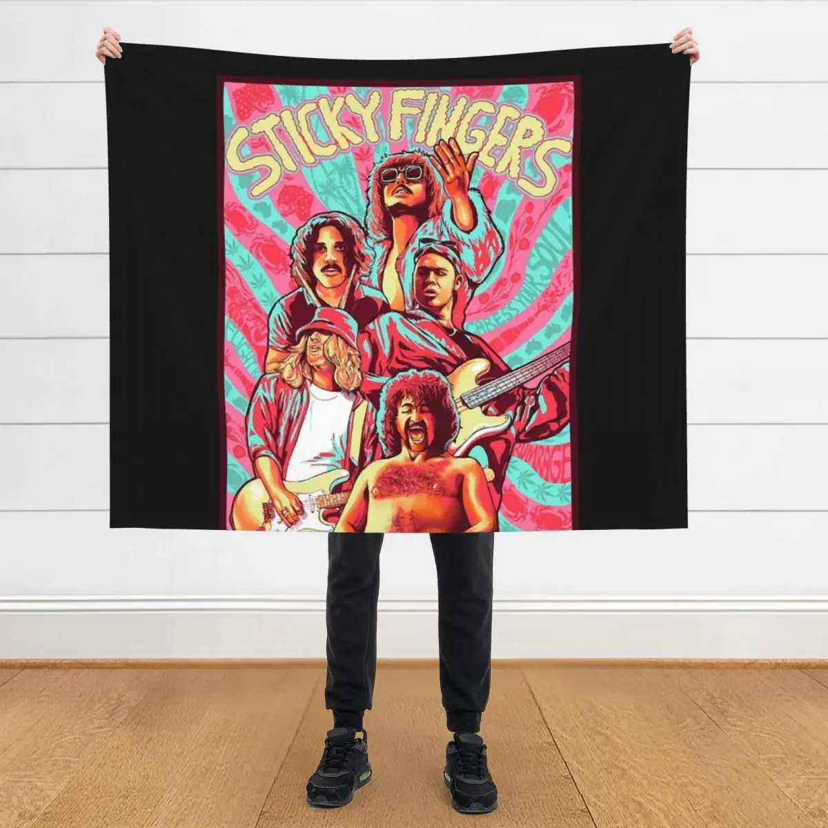 

Sticky Fingers Essential T-Shirt Throw Blanket Soft Plush Plaid Winter beds Blankets Sofas Of Decoration Softest Blankets