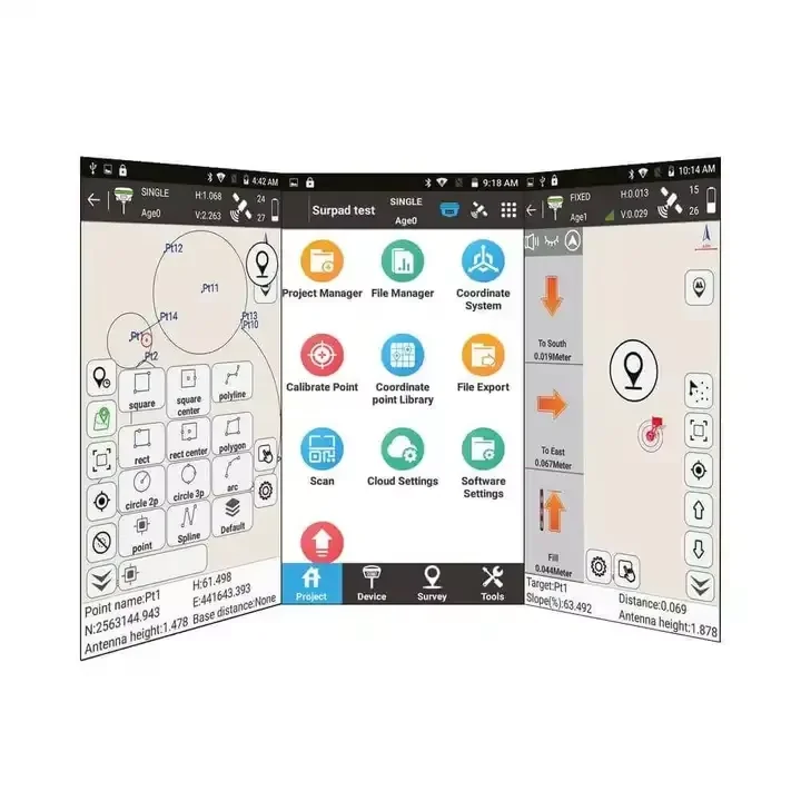 Surpad Software FOIF/GEO/Unistrong/Stonex  GPS RTK for Compatible with Various Controllers