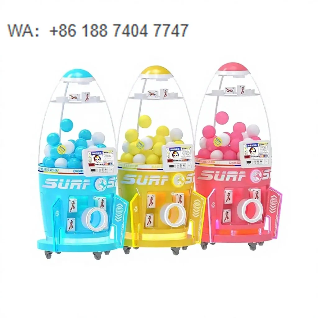 

Game Center Space Capsules Vending Machine Screen Coin Operated Gasha Machine for 100MM Capsule Toys