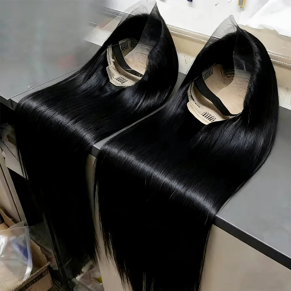 13x6 HD Lace Front Human Hair Wigs 30 40 Inch Bone Straight  Human Hair Wigs Pre Plucked Lace Frontal Wigs Human Hair For Women