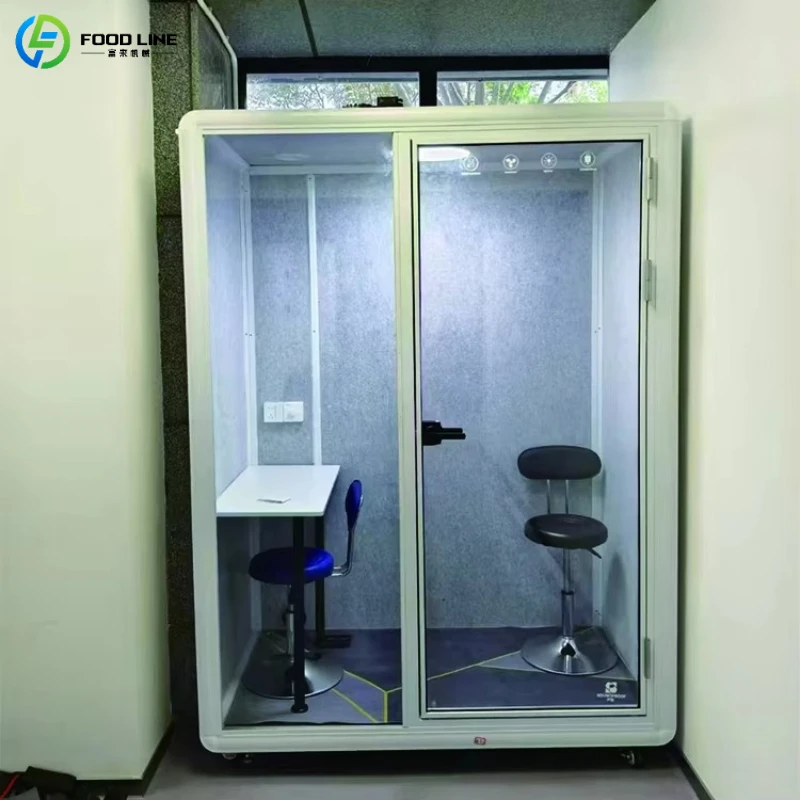 Customized All Round Protection Soundproof Chamber Acoustic Office Pod Cabin with Fire Proof Material for Safety
