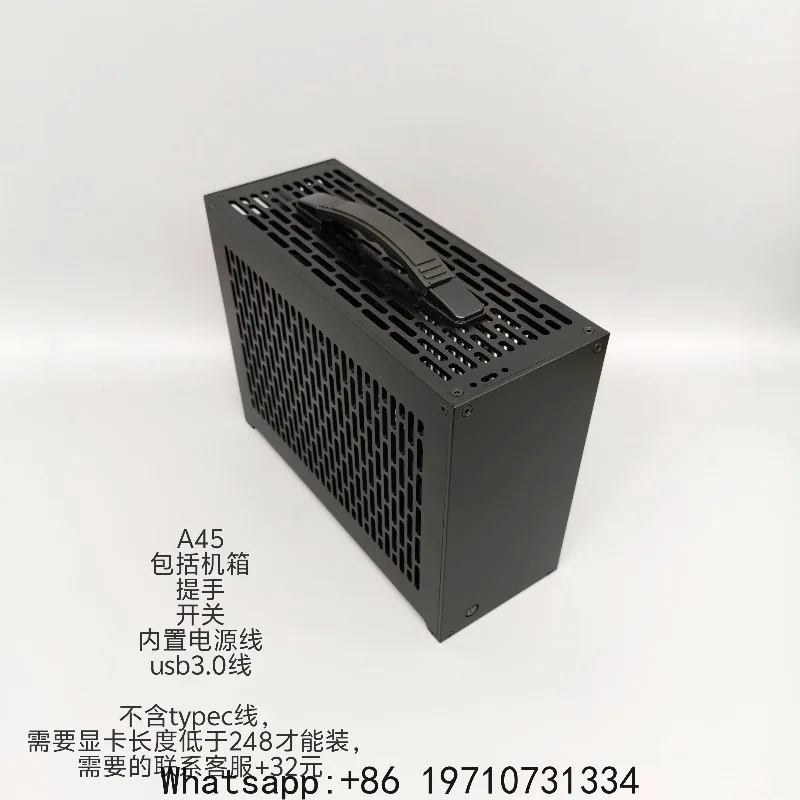 Generic SFX 5.0L ITX Case – A4 PC Chassis with PCIe Riser, Dual-Fan GPU Support for High-Performance Build