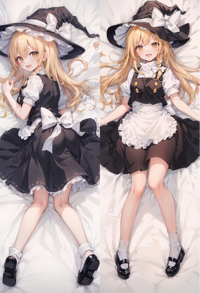 Cartoons Game Kirisame Marisa Cosplay Dakimakura Pillow Case Anime Hugging Body Prop