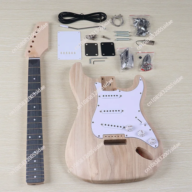 

Electric Guitar Set work in progress Assembly DIY Instrument Modified Guitar Barrel Guitar Handle Accessories