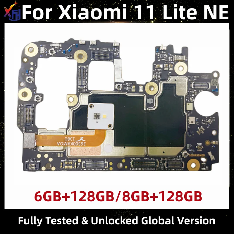 Motherboard for Xiaomi Mi 11 Lite NE, 5G Mainboard, 128GB, Main Circuit Board, Global Version, Snapdragon 778G