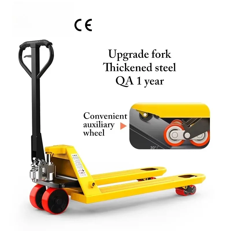 

Forklift Manual High quality Hydraulic Transporter 2/3 ton 5 ton Warehouse Trailer Pallet truck scale Hand push forklift