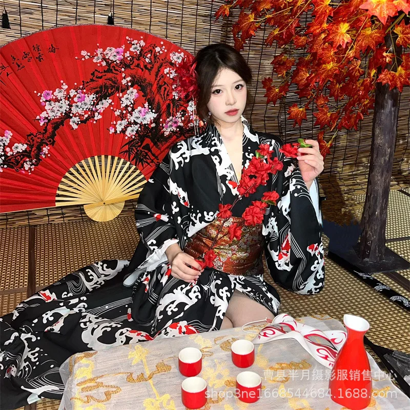 Nuevo Kimono Sakura 2026, Bata de Baño de Estilo Japonés Mejorado, Disfraz de Fotografía para Niñas, Ropa Tradicional Étnica para Mujeres