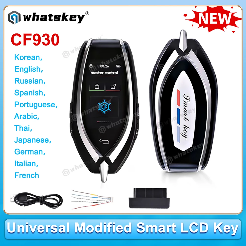 

CF930 Универсальный модифицированный удаленный смарт-ключ с ЖК-дисплеем, ключ для входа без ключа для Audi/Benz/BMW/KIA/Hyundai/Ford/Nissan/VW/Buick/Opel/Toyota Удобный вход Автоматический замок