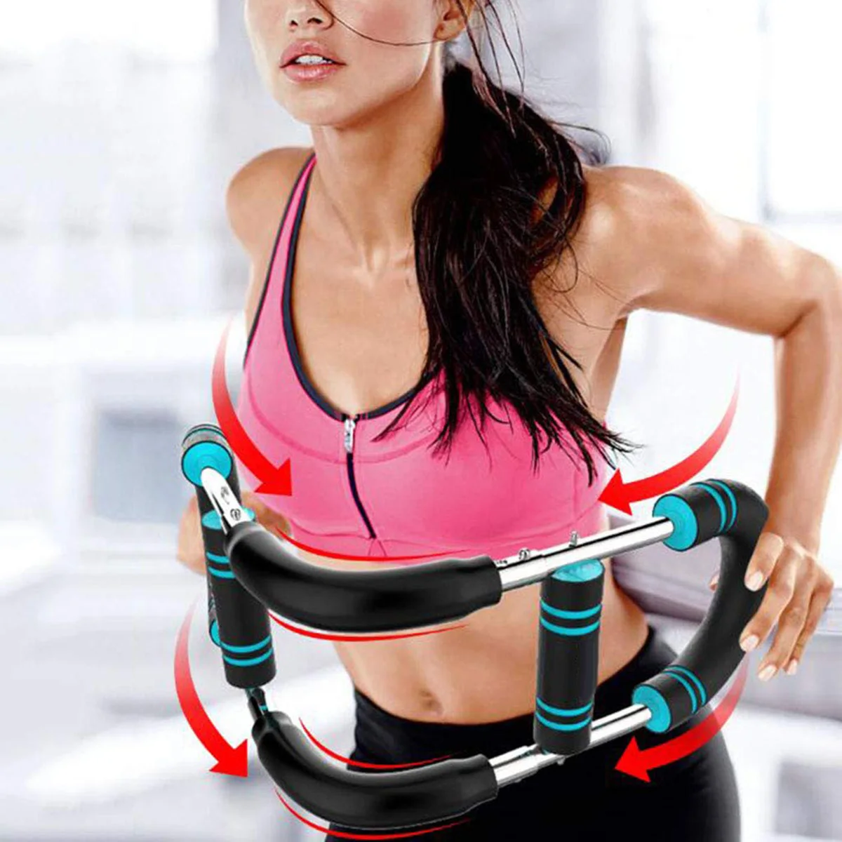 

New Adjustable Arm Trainer With Resistance Bands Detachable Chest Expander For Upper Body Strength Training Home Gym Equipment