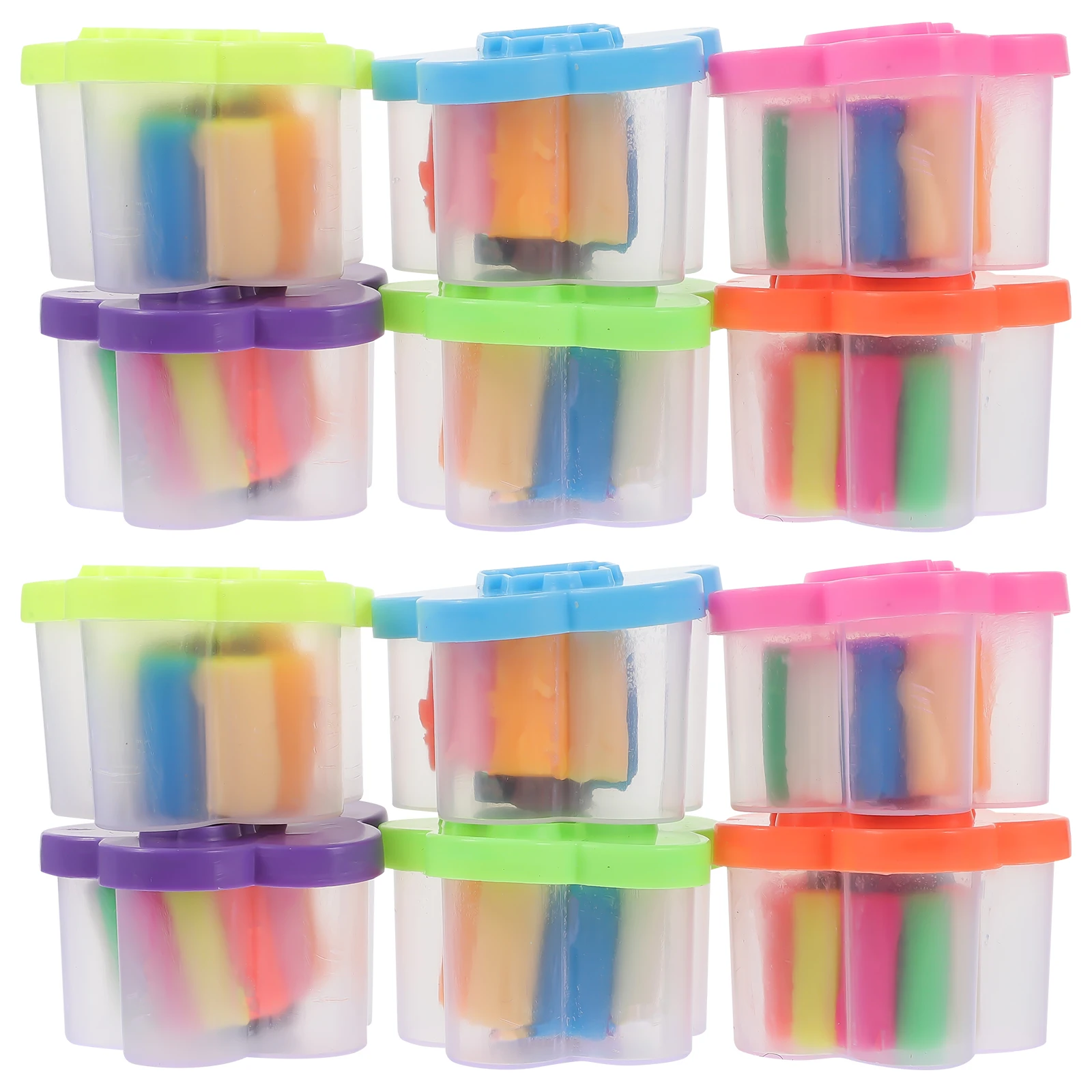 12 Boxes DIY Colorful Polymer Clay Kit for Kids Handicrafts Light Safe Modeling Clay Set Art Craft Supplies for Kids Creative