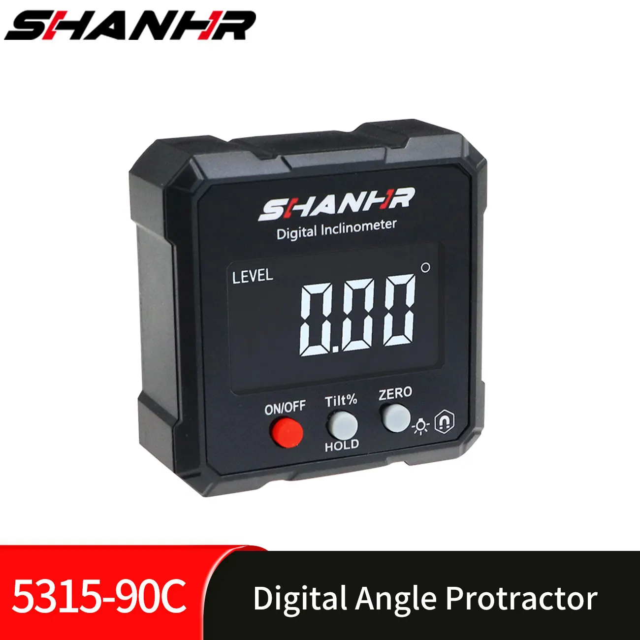 SHANHR Protractor Bevel Gage Inclinometer Digital Angle Finder Digital Angle Gauge Meter With Magnetic Base Measuring Tool