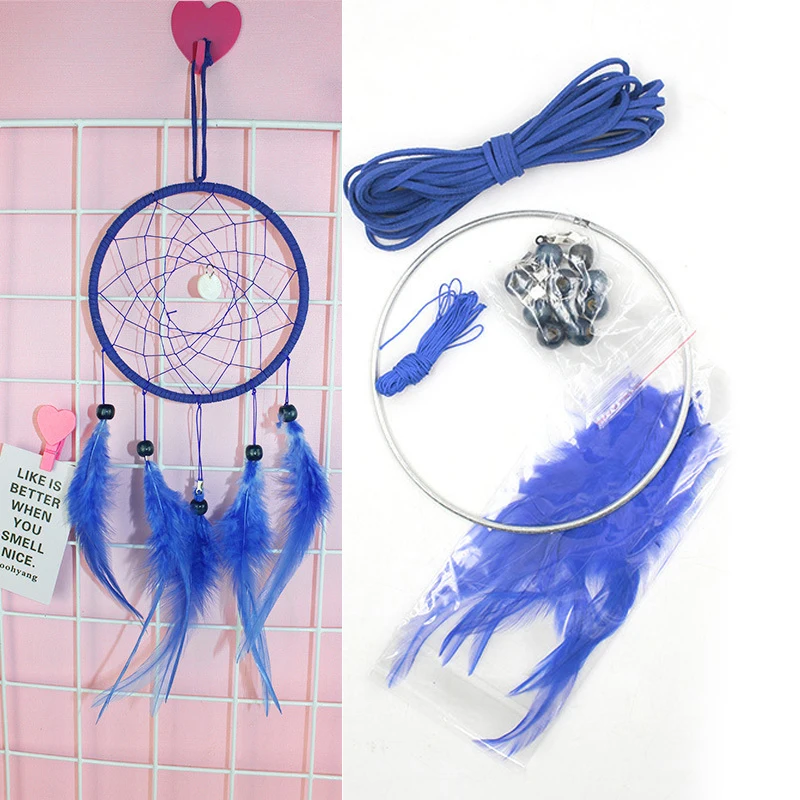 DIY For Dream Catcher Kit for Indoor and Home Use Create Custom Car and Bedroom Decorations with Iron and Wood
