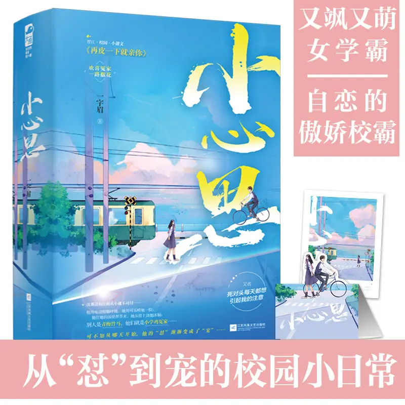 Xiao Xin Si Small Mind Full Set of 2 Original Name Again Skin A Little Kiss You Campus Love Romance Book Author Yi Zi Mei