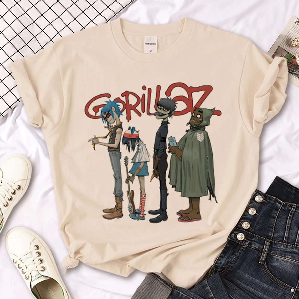 Gorillaz tshirt women summer t shirt girl streetwear 2000s harajuku clothing