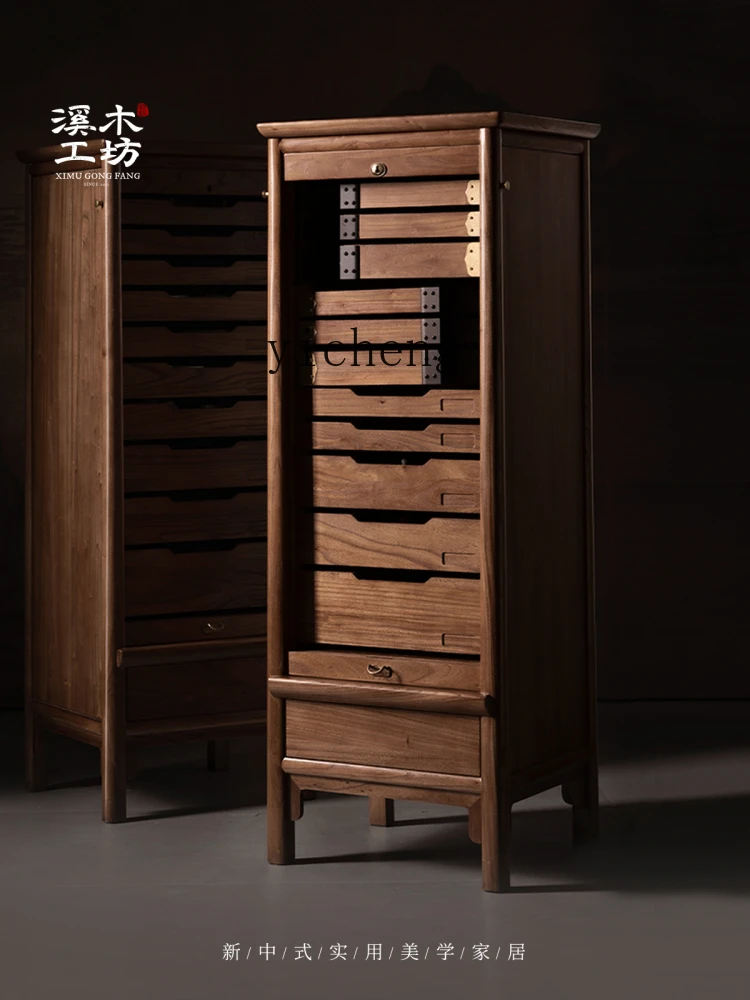 

TWR solid wood dental cabinet tea cabinet drawer tea set chest cabinet locker
