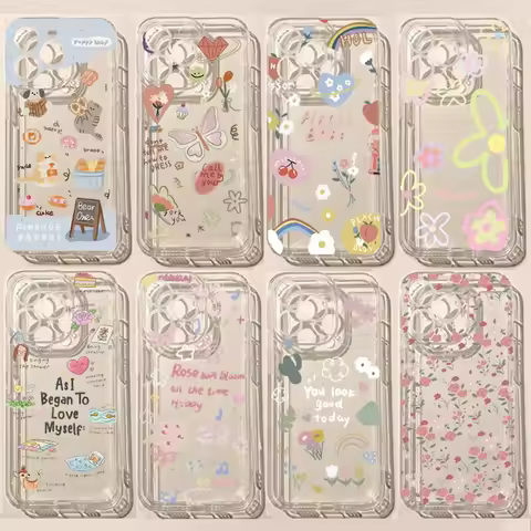 Flower Butterfly Phone Case For Samsung Galaxy A04 A04E A03S A10 A11 A20S A31 A22 A21S A7 A51 A71 M54 M23 Soft Clear Cover