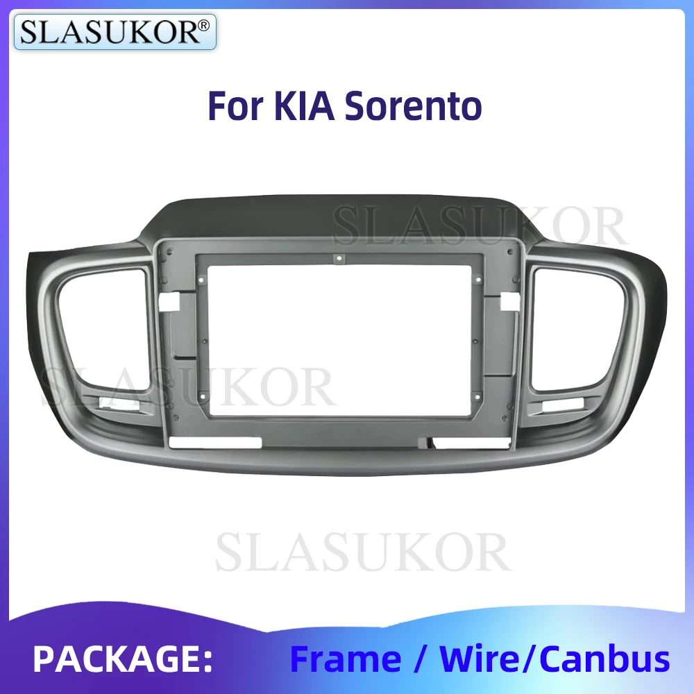

Автомобильная панель 2 Din 10,1 дюйма для KIA Sorento 2015-2018, установка на приборной панели, переоборудование, панель адаптеров комплект, рамка для DVD