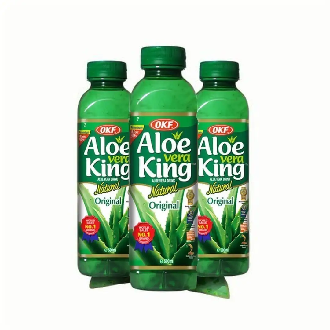 OKF عصير الصبار الملك الألوة فيرا الأصلي 500 مل * 3