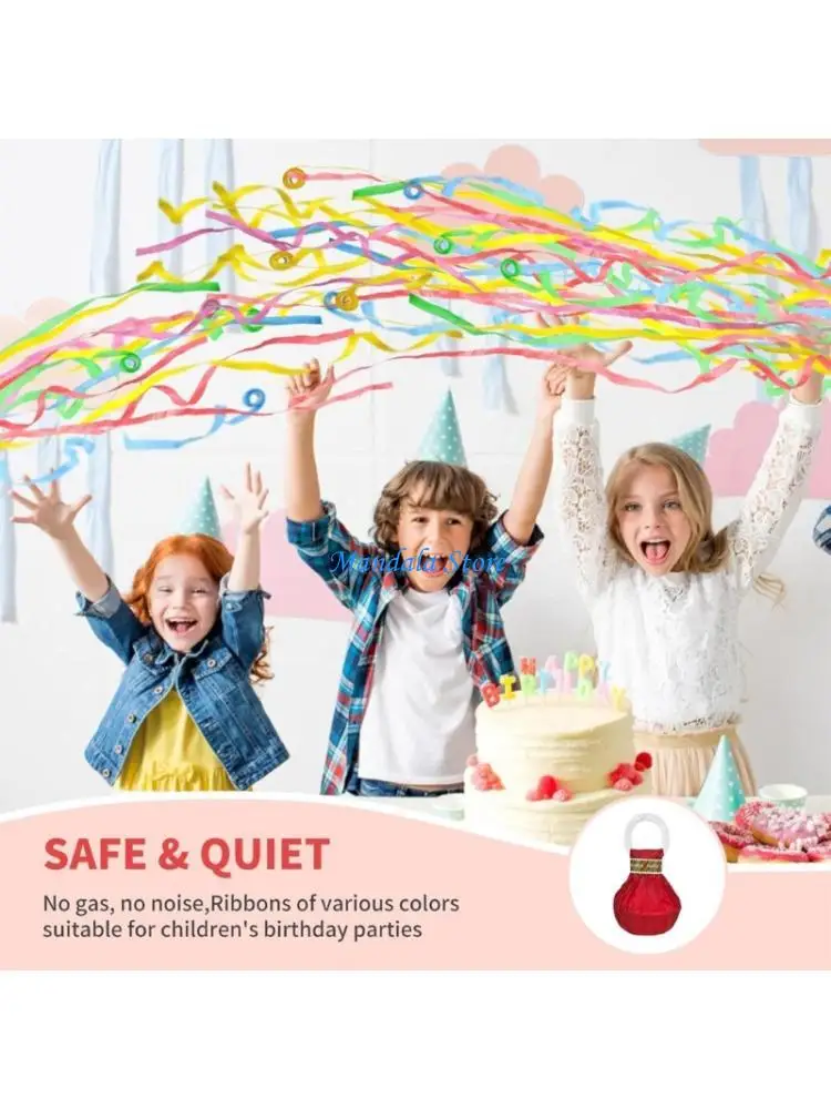 

U2JC Pack of 15 Colorful Confetti Streamers for Weddings Birthdays Parties Safe Biodegradable