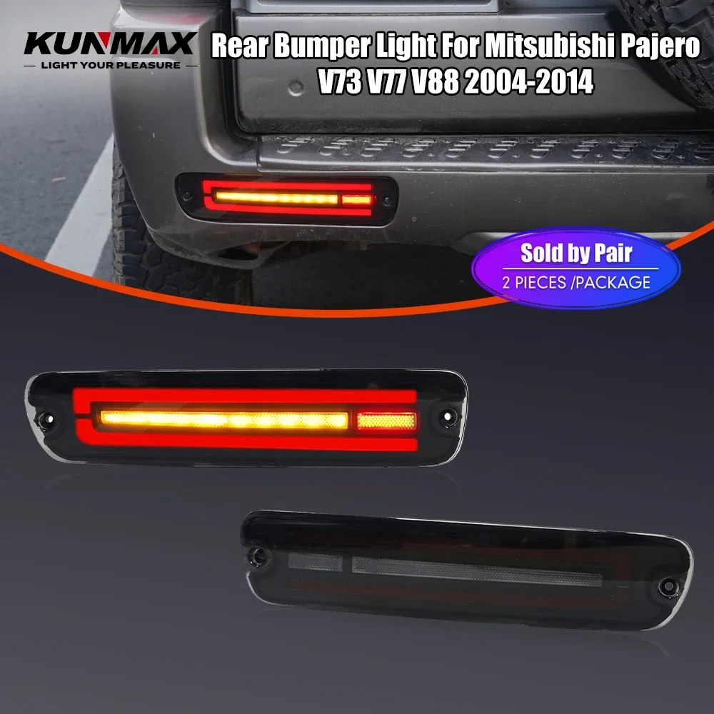 

2 шт. светодиодных задних бамперных фонарей-отражателей для Mitsubishi Pajero V73 V77 V88 2004-2014, задние ходовые огни, стоп-сигналы, аксессуары