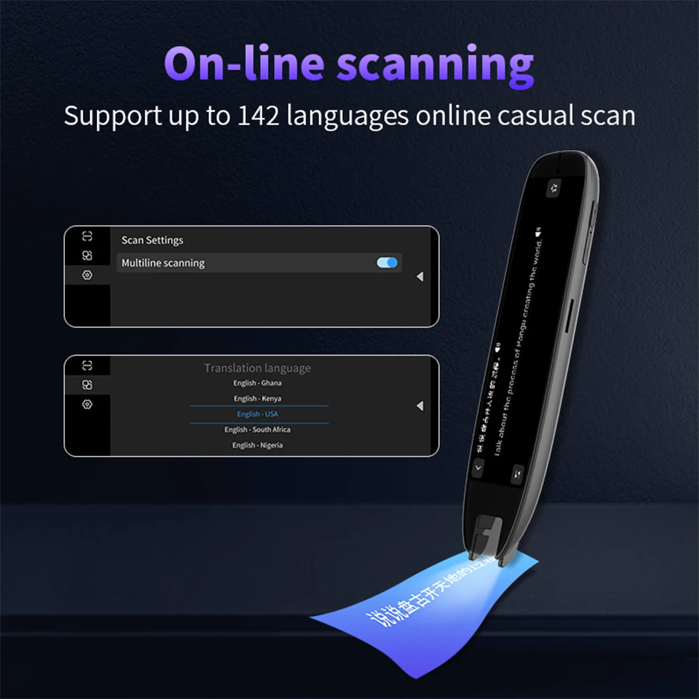 

Translation Pen 142 Language Translator Reading Pen Language Wireless Translator Device Voice Translator for Language Learners