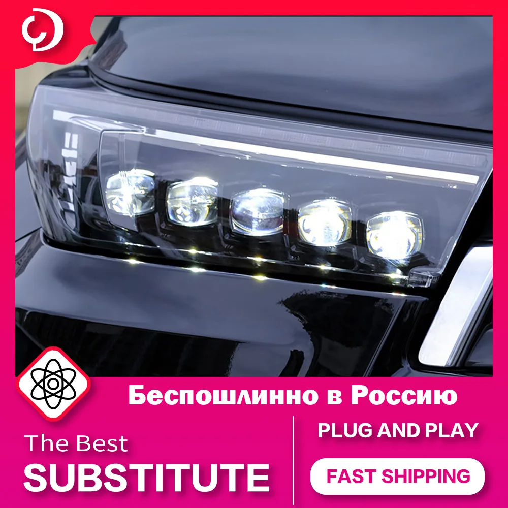 AKD Car Styling Headlights for Toyota Highlander Headlights 2018-2021 New Kluger LED Headlight DRL Head Lamp Led Projector