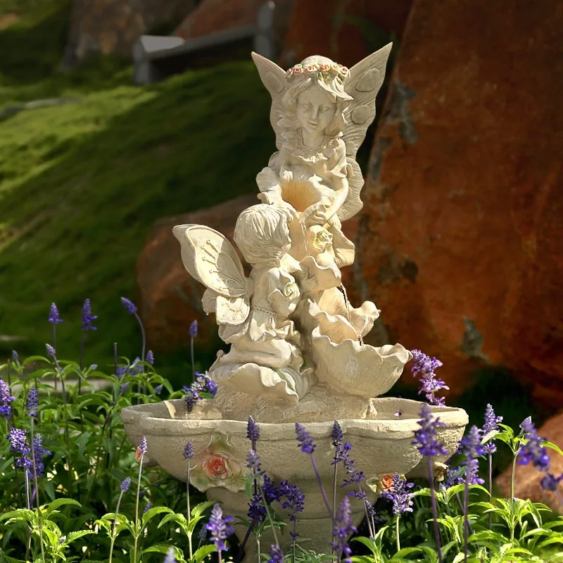 European Style Villa Courtyard Water Feature Flowing Water Floor Decor For Balcony Clubhouse Fortune Landscape