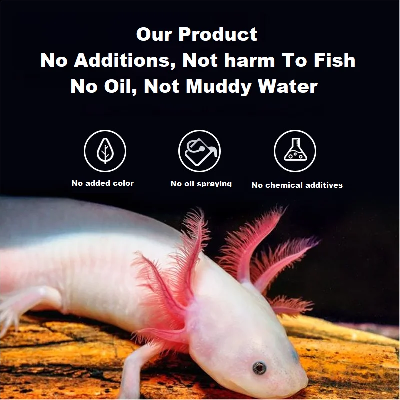 Axolotl Salamanders Food Ambystoma Mexicanum Ground Fish Sinking Floating Pellets Feed With Trace Elements,Lysine,Crude,Protein