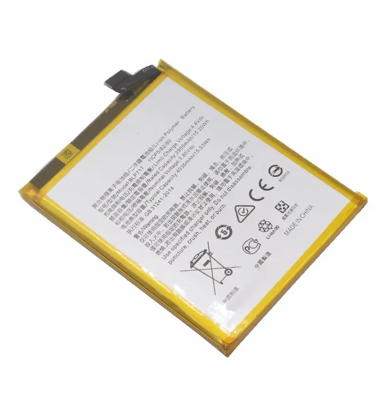 4035mAh 15.53Wh BLP717 / BLP 717 Cell Phone Replacement Li-Polymer Battery For OPPO Reno Z Batteries