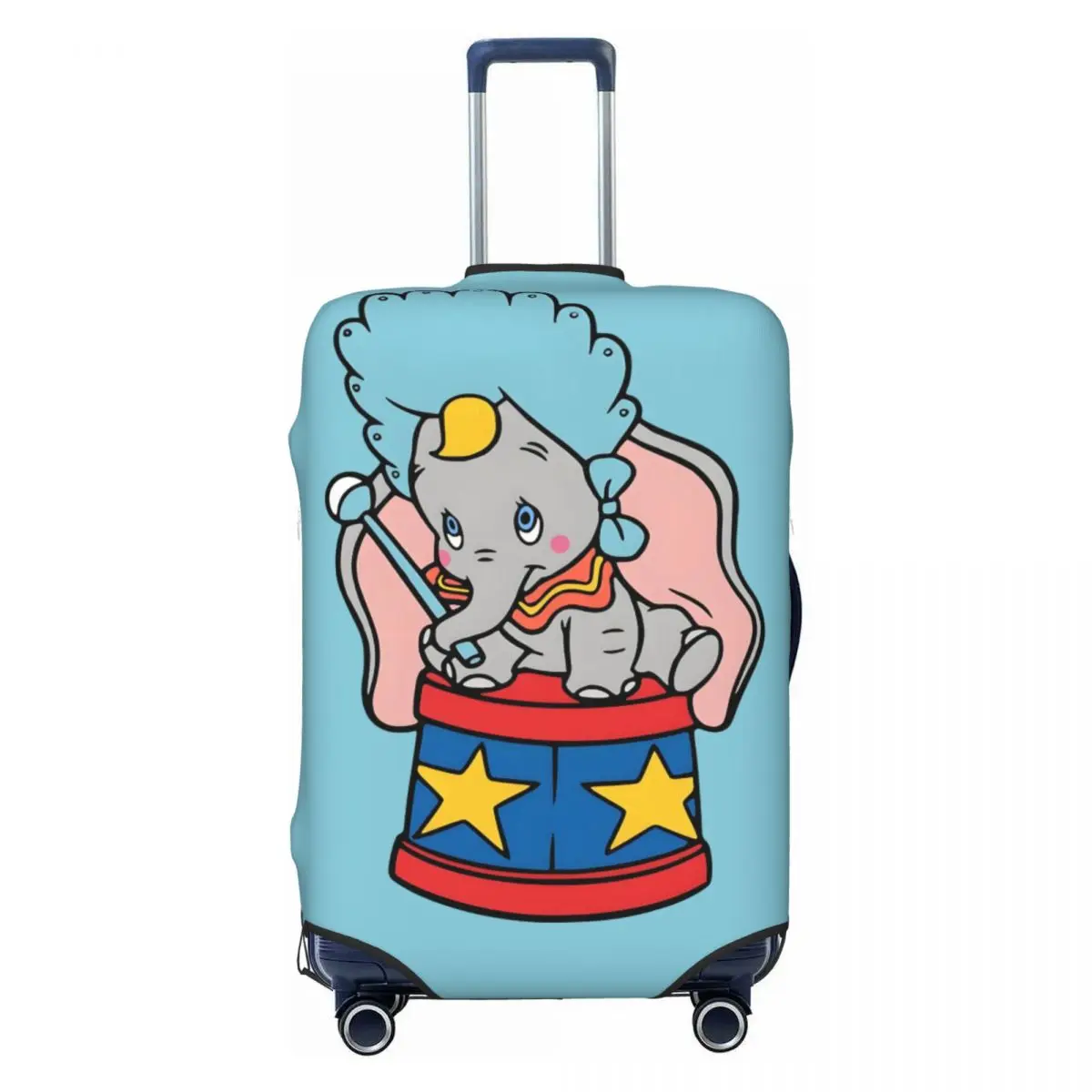 

Custom Dumbo Cartoon Luggage Cover Protector Funny Cute Elephant Travel Suitcase Protective Cover for 18-32 Inch