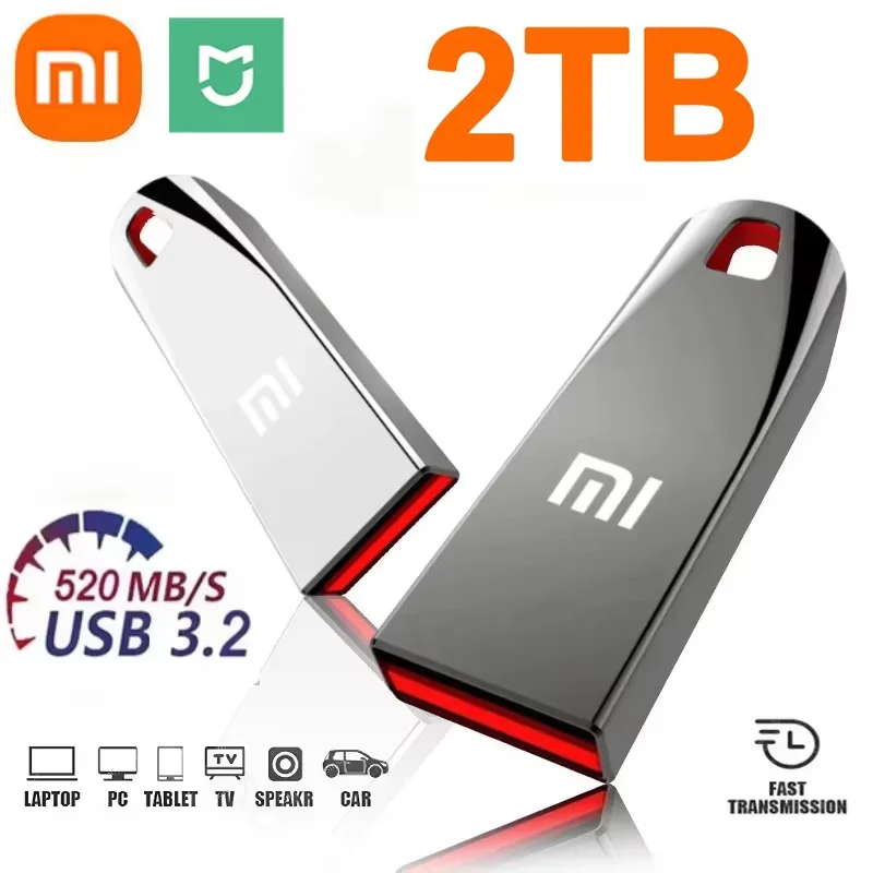 Xiaomi عالية السرعة بندريف 1 تيرا بايت 512 جيجابايت 256 جيجابايت المحمولة نقل محرك أقراص USB مقاوم للماء ذاكرة محرك سريع USB 3.0 للكمبيوتر