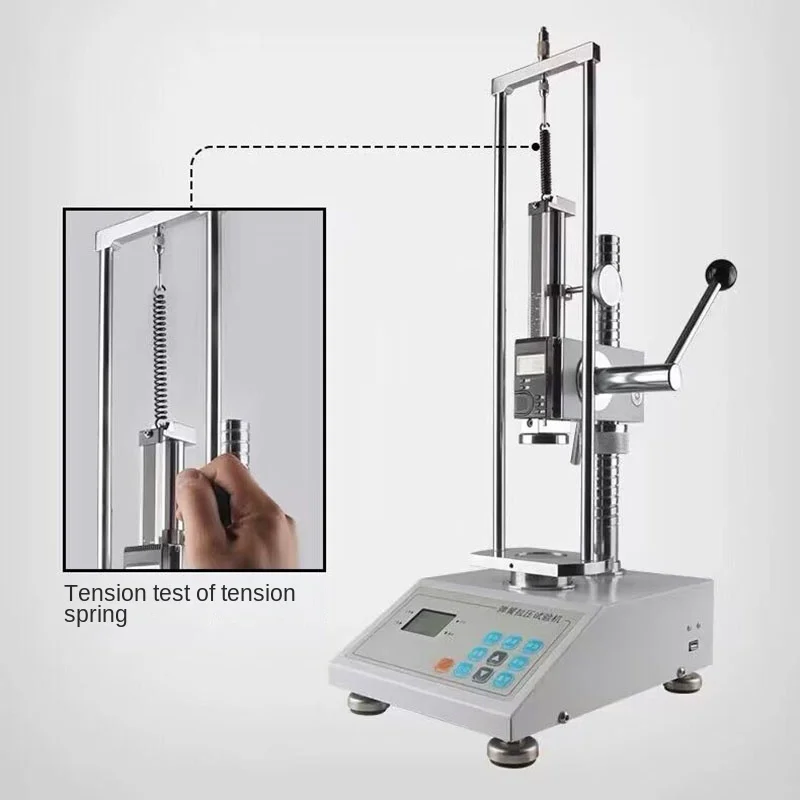 Digital Spring Tension Acompression Testing Machine Spring Compression Tension Pressure Push Pull Force Meter Spring Load Test