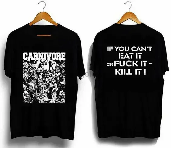 CARNIVORE metal band t-shirt gift for fan cotton unisex 2 sided TE6026