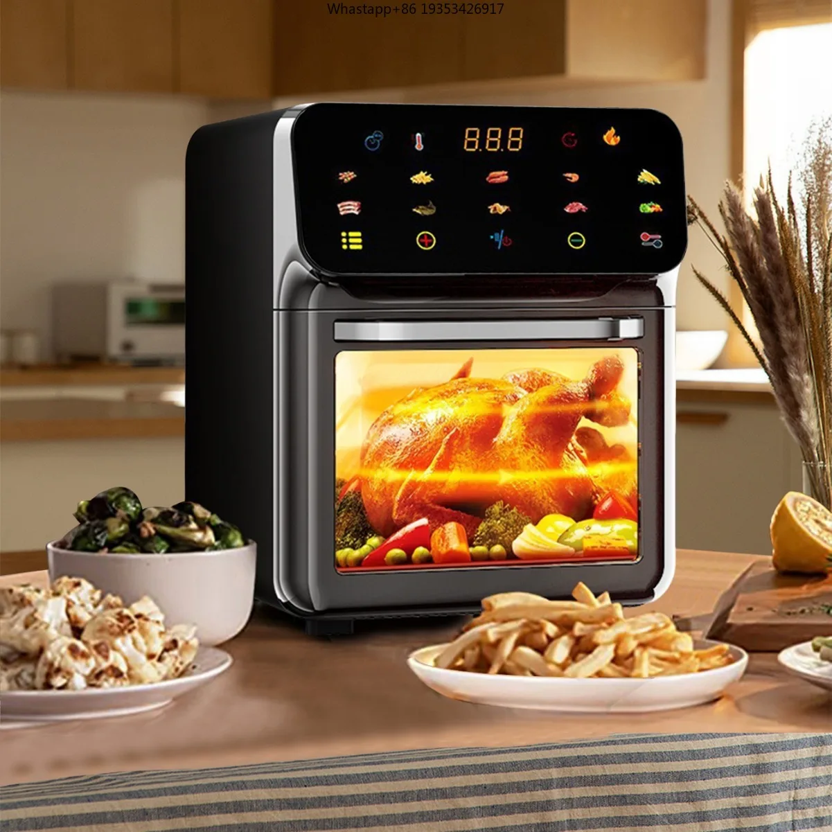 The new cross-border air suitable forfryer has a large capacity and is electric ovens, household multi-functional non-stick