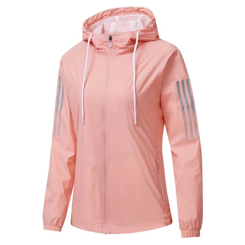 

Golf Spring/Autumn New Product Women's Outdoor Quick drying Sports Jacket Solid Color Hooded Windproof Coat Comfortable Thin Top