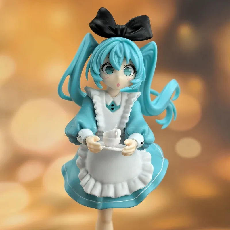 Figura de PVC de 19.5CM, Nueva, Anime Hatsune Miku, Estilo Butterfly Maid Alice, Versión Kawaii, Juguete, Muñeca, Adorno, Regalo