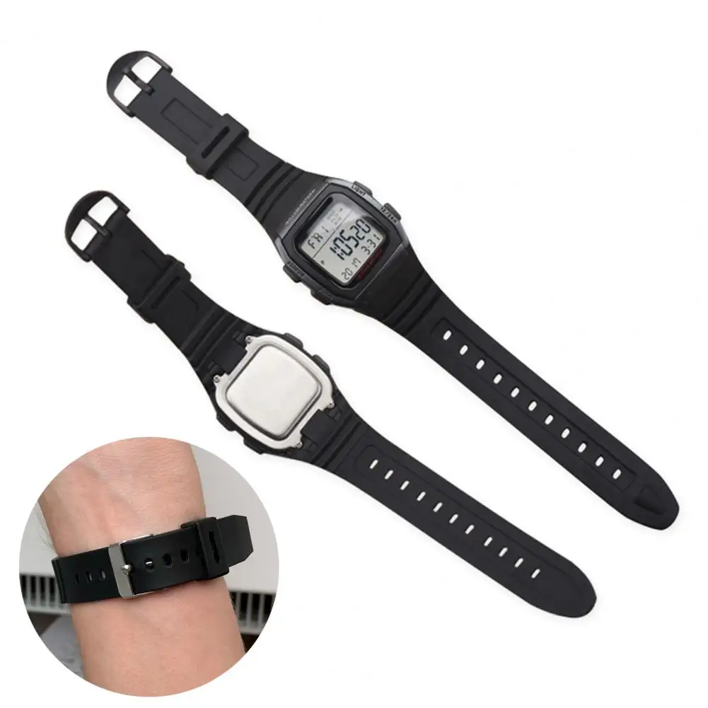 CasioW-96Hの時計ストラップ,18mm,通気性,防水,ソフト,スポーツ,アクセサリー