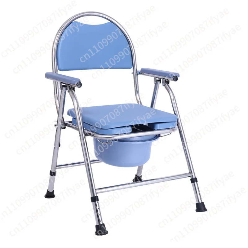 

Туалетное кресло для дома, оптовая продажа, мобильное складное туалетное кресло из нержавеющей стали, портативное кресло для душа для инвалидов