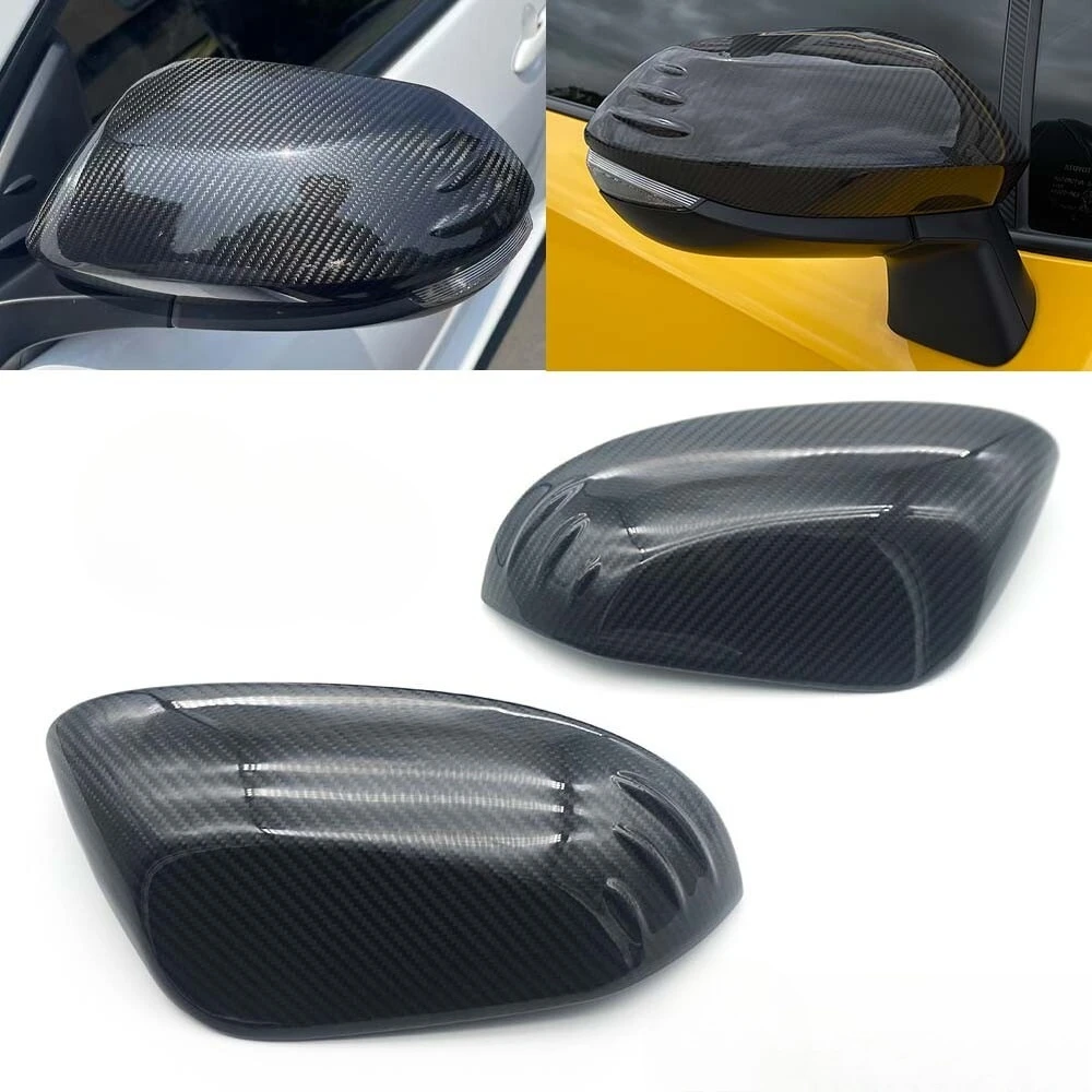 

Fit 2019 20 2021 2022 Toyota Corolla 3K Carbon Fiber Side Rearview Mirror Covers