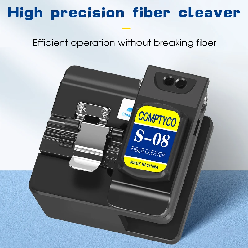 COMPTYCO S-08 Fiber Cleaver FTTH Optical Fiber Cable Cold connection/Fusion Splicing Cutting Tool Fiber Optic Cutter