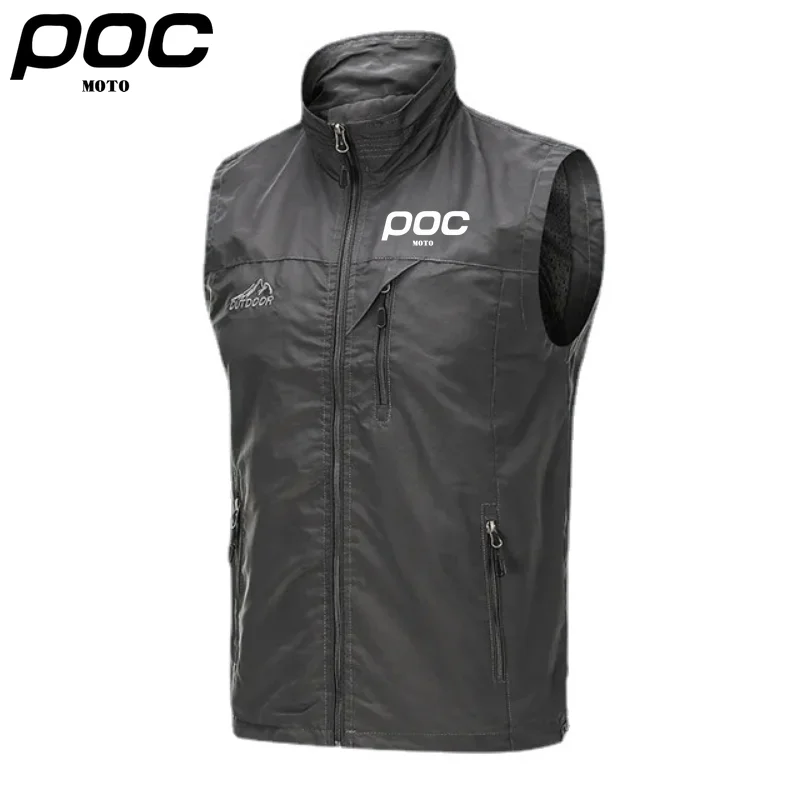 Sleeveless Waterproof Cycling Jacket Men MOTO POC MTB Vest Bike Clothing Road Bicycle Racing Wear Motorcycle Coat Gilet Ciclism