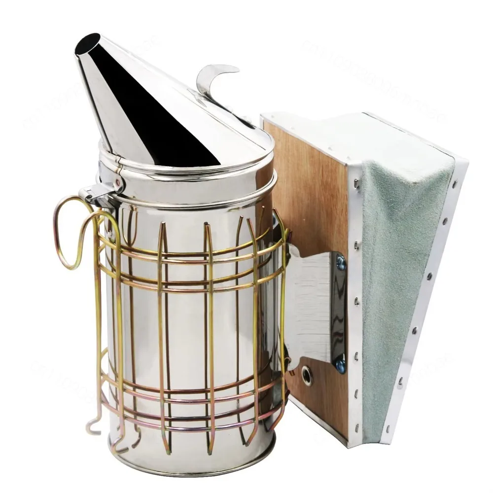Stainless Steel Spray Machine Beekeeping Smoke Machine Beekeeper Special Smoke Machine Beekeeping Equipment 1 piece