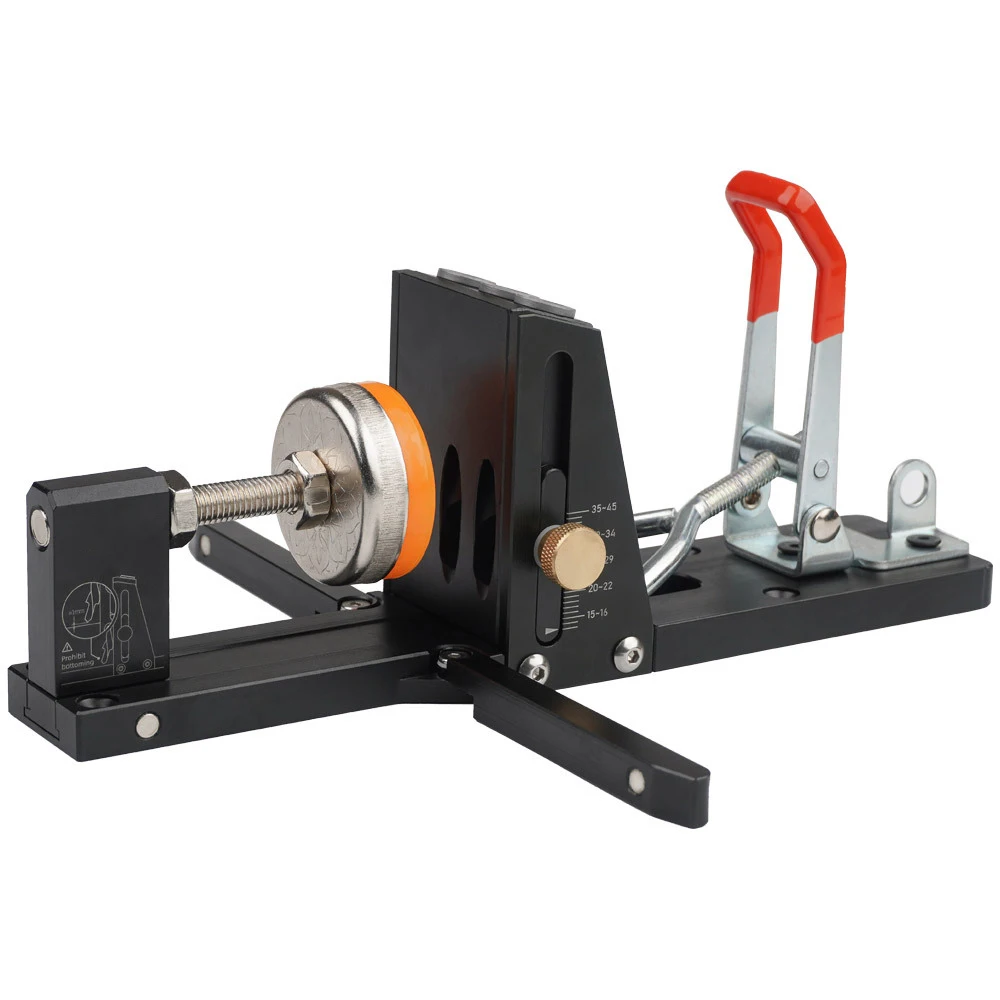 New Design Drilling Holes All-In-One Pocket Hole Jig Kit Woodworking Inclined Hole Positioner