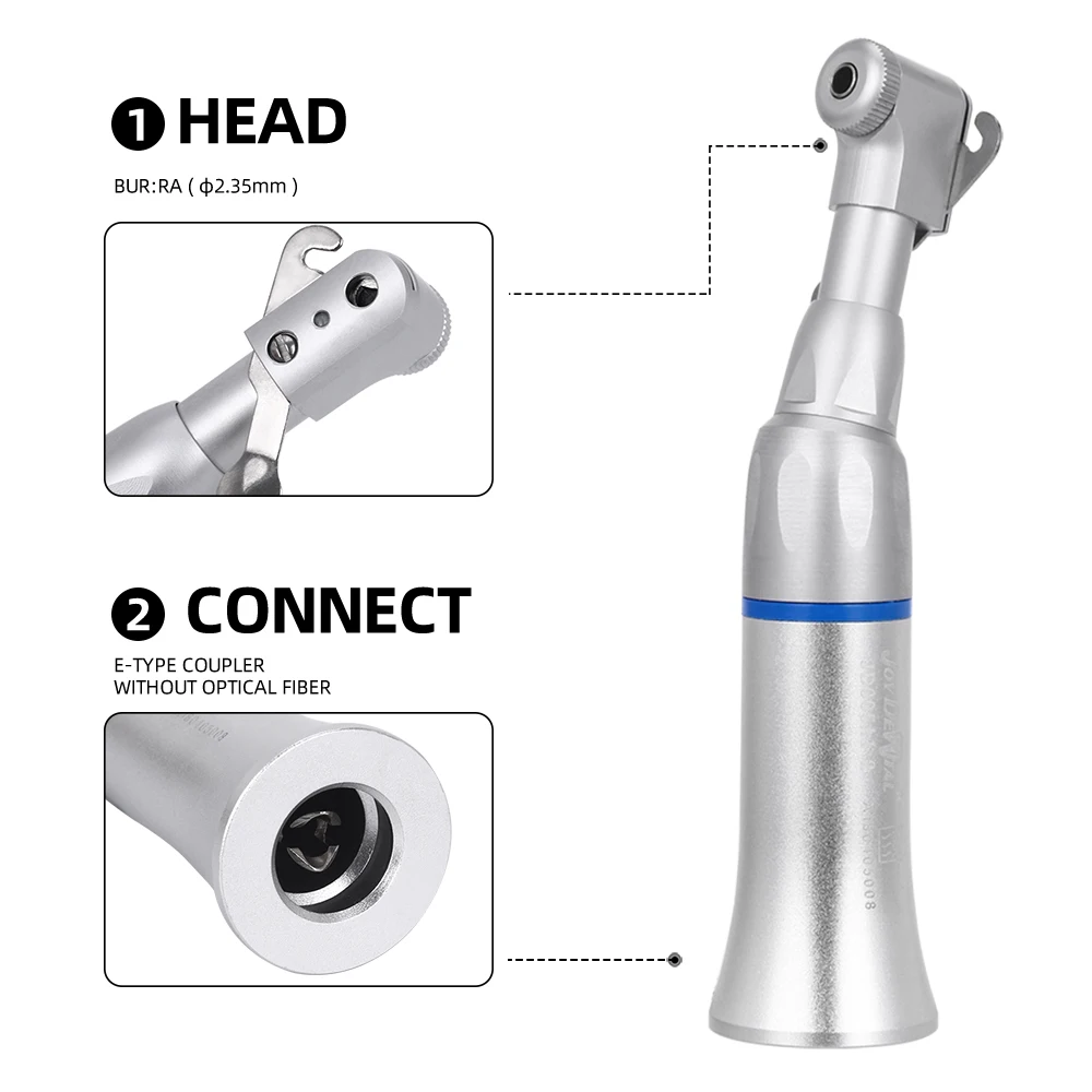 AZDENT Dental High & Low Speed Handpiece Kit Straight Contra Angle Single Water Spary Standard Push Button 2/4 Hole Dentist Tool