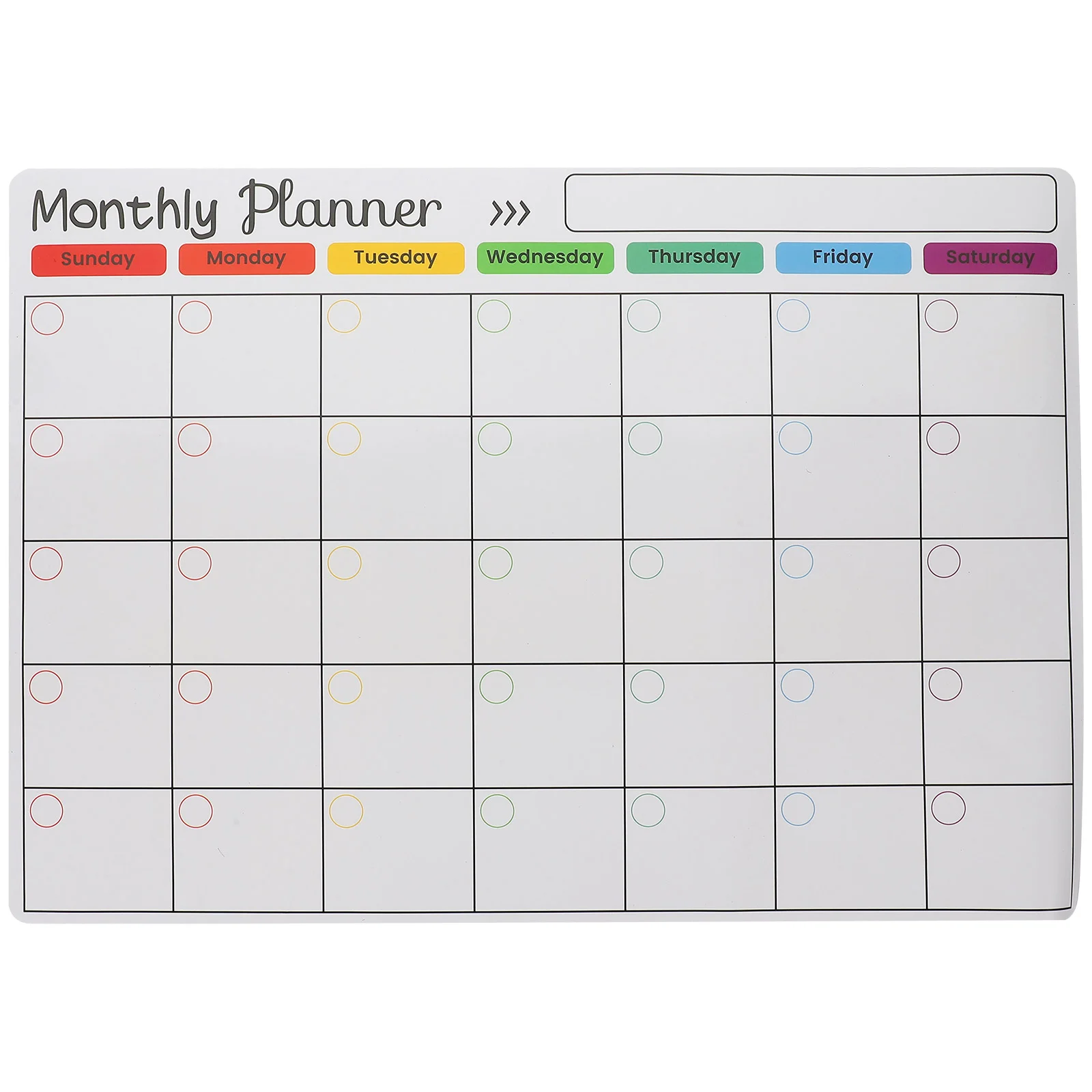 

Monthly White Board Calendar Dry Erase Refrigerators Fridge Magnet Planning Whiteboard Work