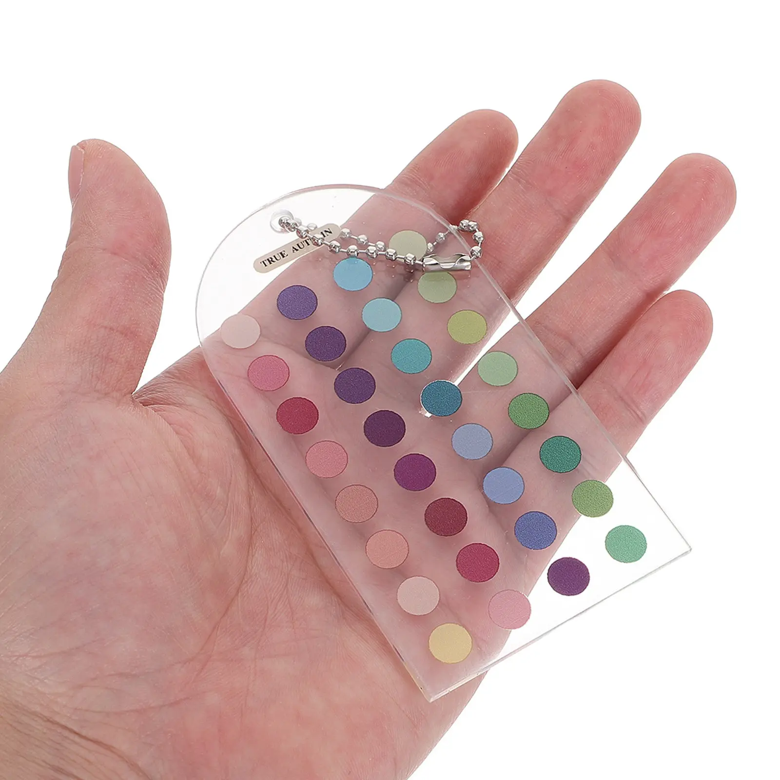 2Pcs Seasonal Color Analysis Template Cards Acrylic Palette Guide Portable Makeup Outfit Coordination Fashion Styling Tool