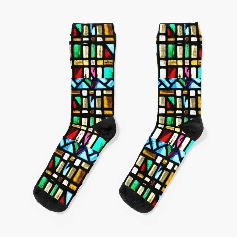 

Stained glass window in a French church Socks golf FASHION soccer anti-slip Women Socks Men's